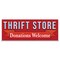 Signmission Thrift Store Donations Welcome Banner Concession Stand Food Truck Single Sided B-96-30168 - alternate 1